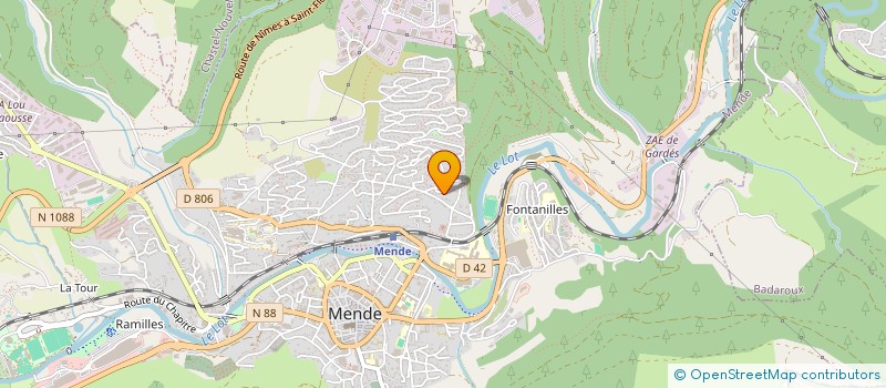 localisation de l'entreprise DOMAINE BONNEMAYRE  MENDE