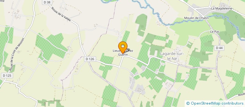 localisation de l'entreprise DOMAINE BRILLET-VERNINE à LAGARDE-SUR-LE-NE