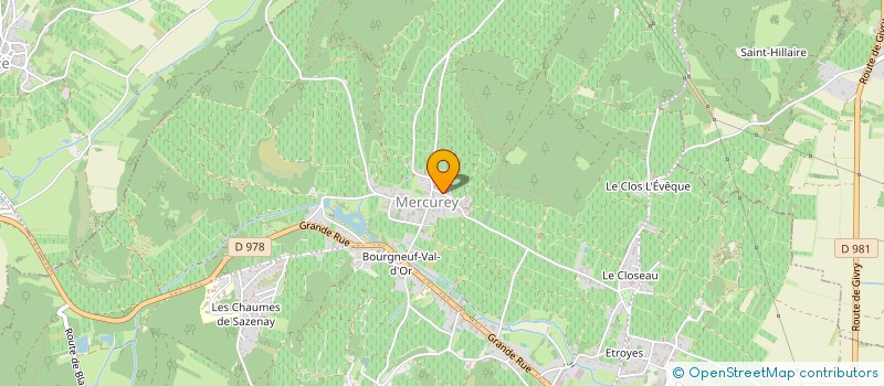 localisation de l'entreprise DOMAINE BRUNO LORENZON à MERCUREY