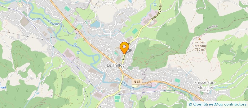 localisation de l'entreprise DOMAINE C&S  LE THILLOT