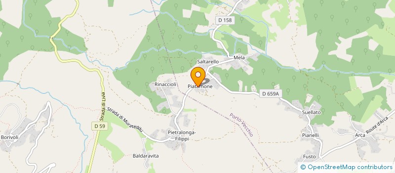 localisation de l'entreprise DOMAINE CANALLI  PORTO-VECCHIO