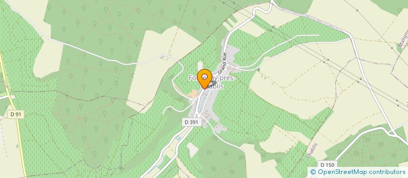 localisation de l'entreprise DOMAINE CECILE FEVRE  FONTENAY-PRES-CHABLIS