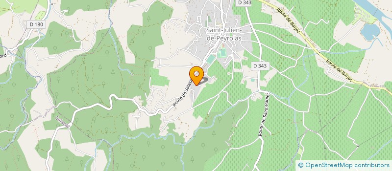 localisation de l'entreprise DOMAINE CERENI  SAINT-JULIEN-DE-PEYROLAS
