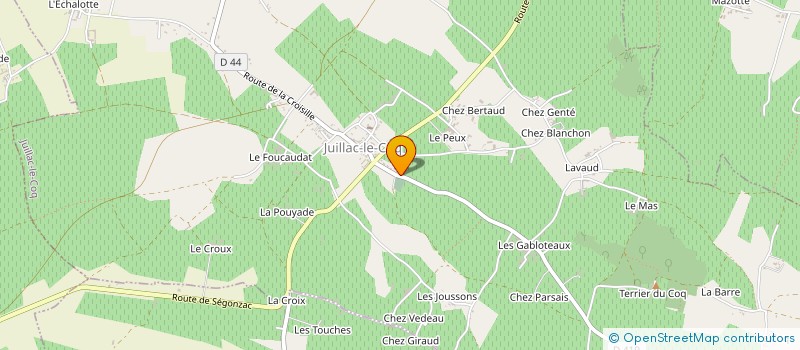 localisation de l'entreprise DOMAINE CHATEAU DE FONTPINOT S.A.S. à JUILLAC-LE-COQ