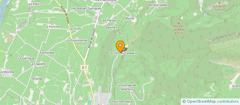 localisation de l'entreprise DOMAINE CLOS DE CAVEAU  VACQUEYRAS