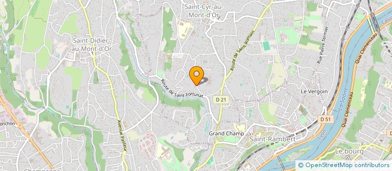 localisation de l'entreprise DOMAINE COHENDY  SAINT-CYR-AU-MONT-D'OR