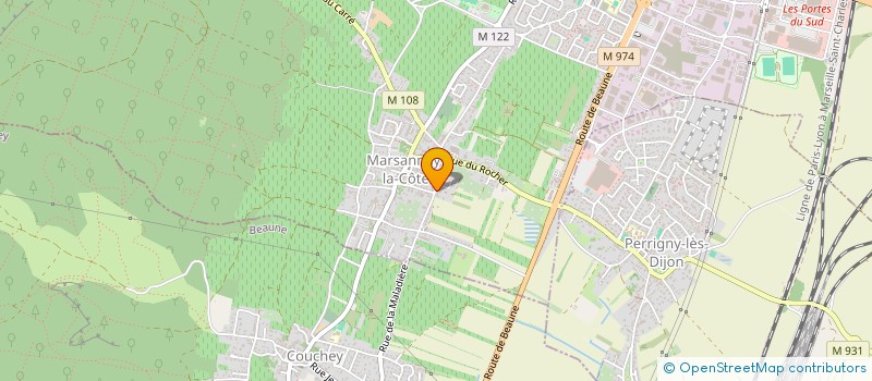 localisation de l'entreprise DOMAINE COILLOT PERE ET FILS à MARSANNAY-LA-COTE