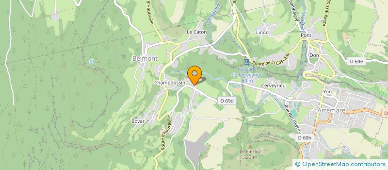 localisation de l'entreprise DOMAINE COLLOMB à VALROMEY-SUR-SERAN
