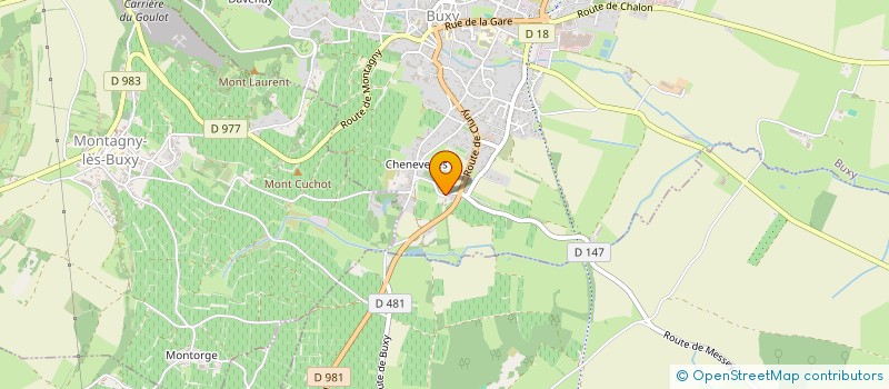 localisation de l'entreprise DOMAINE COTTENCEAU MAXIME  BUXY