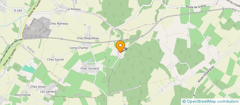 localisation de l'entreprise DOMAINE COURPRON  SAINT-ANDRE-DE-LIDON