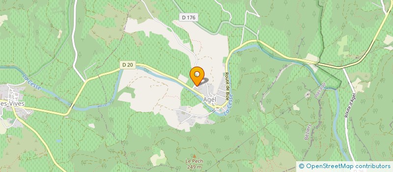 localisation de l'entreprise DOMAINE D'AGEL  AGEL