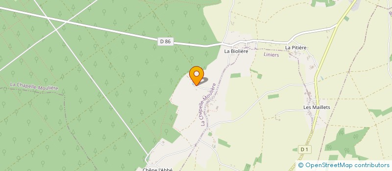 localisation de l'entreprise DOMAINE D'ALIENOR  LA CHAPELLE-MOULIERE