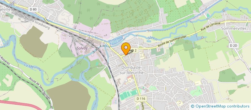 localisation de l'entreprise DOMAINE D'ALLIANCE  DOMBASLE-SUR-MEURTHE