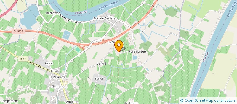 localisation de l'entreprise DOMAINE D'ARBIS  GENISSAC