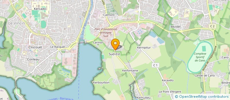 localisation de l'entreprise DOMAINE D'ARCAL à VANNES