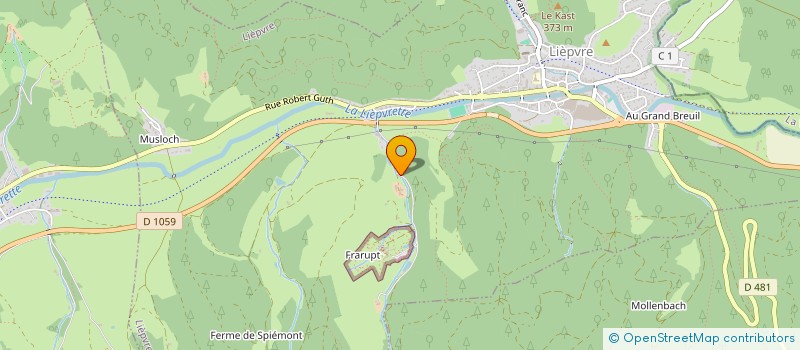 localisation de l'entreprise DOMAINE D'ESTARY  LIEPVRE