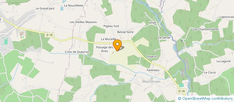 localisation de l'entreprise DOMAINE D OLIM S  MARCENAIS