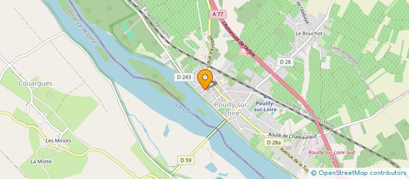 localisation de l'entreprise DOMAINE DE BACCHUS à POUILLY-SUR-LOIRE