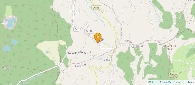 localisation de l'entreprise DOMAINE DE BARATIERE  BRION