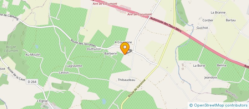 localisation de l'entreprise DOMAINE DE BARBERIN  COCUMONT