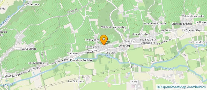 localisation de l'entreprise DOMAINE DE BEAUCLAIR  NOIZAY