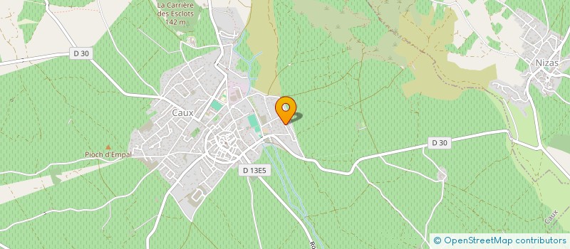 localisation de l'entreprise DOMAINE DE BEAUVERT  CAUX