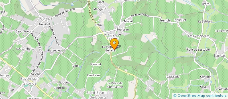 localisation de l'entreprise DOMAINE DE BEL AIR  GAURIAC