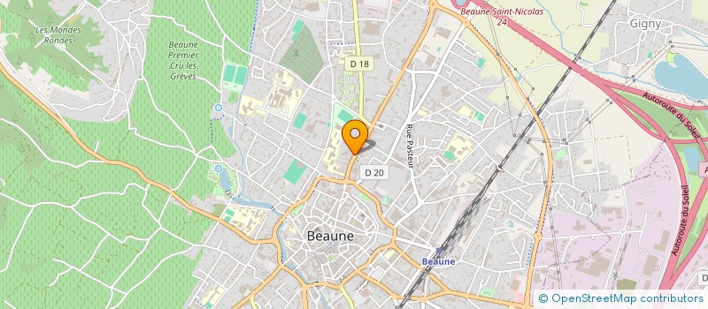 localisation de l'entreprise DOMAINE DE BELLENE à BEAUNE
