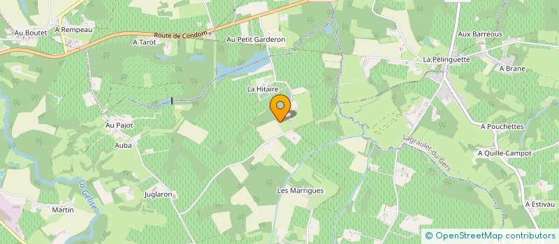 localisation de l'entreprise DOMAINE DE BENNE  EAUZE