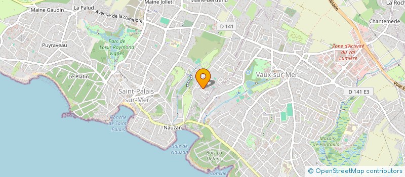 localisation de l'entreprise DOMAINE DE BERNEZAC CAMPING  SAINT-PALAIS-SUR-MER