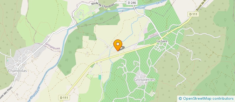 localisation de l'entreprise DOMAINE DE BOURNET à GROSPIERRES