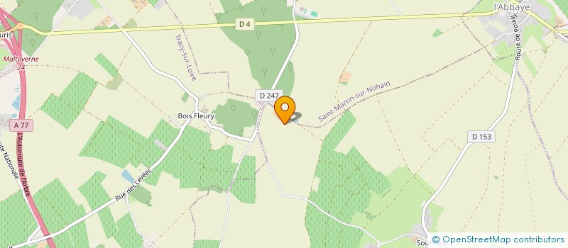 localisation de l'entreprise DOMAINE DE BREUGNON à ST ANDELAIN