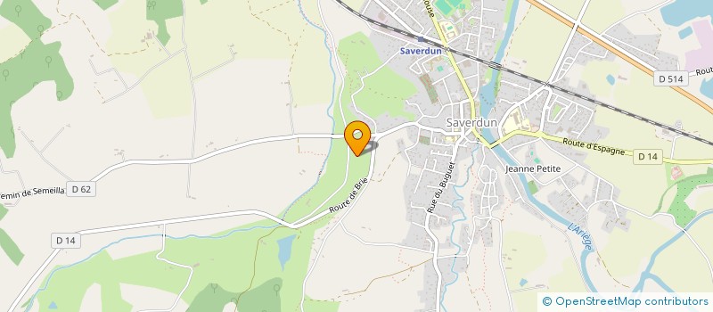 localisation de l'entreprise DOMAINE DE BRIE à SAVERDUN