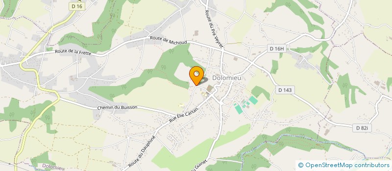 localisation de l'entreprise DOMAINE DE BUFFIERES  DOLOMIEU