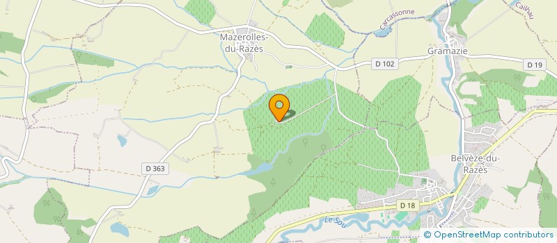 localisation de l'entreprise DOMAINE DE BUSCAIL  MAZEROLLES-DU-RAZES