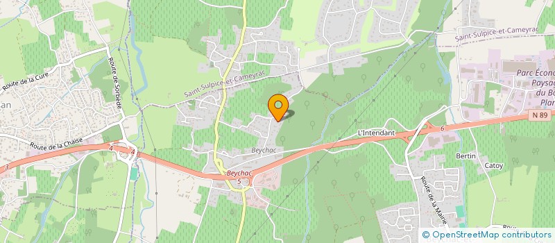localisation de l'entreprise DOMAINE DE C L O S  BEYCHAC-ET-CAILLAU