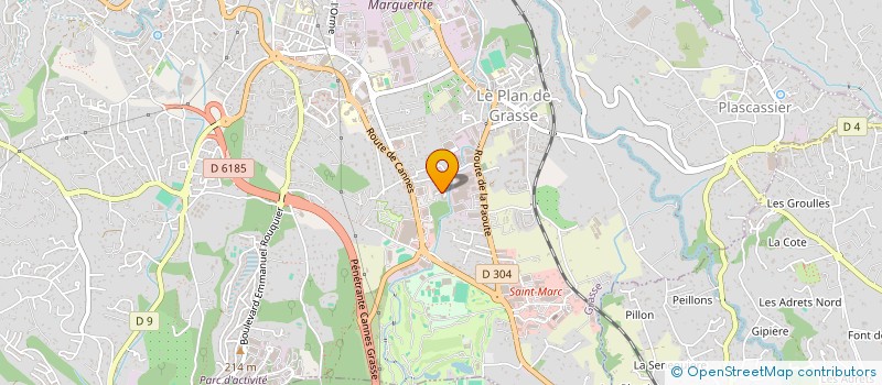 localisation de l'entreprise DOMAINE DE CAMPEROUSSE  GRASSE