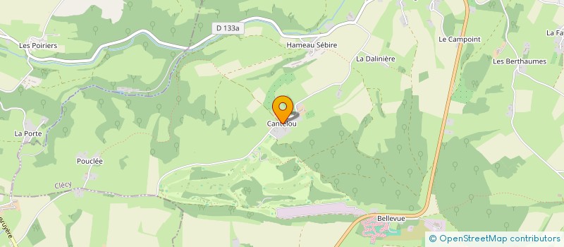 localisation de l'entreprise DOMAINE DE CANTELOU  CLECY