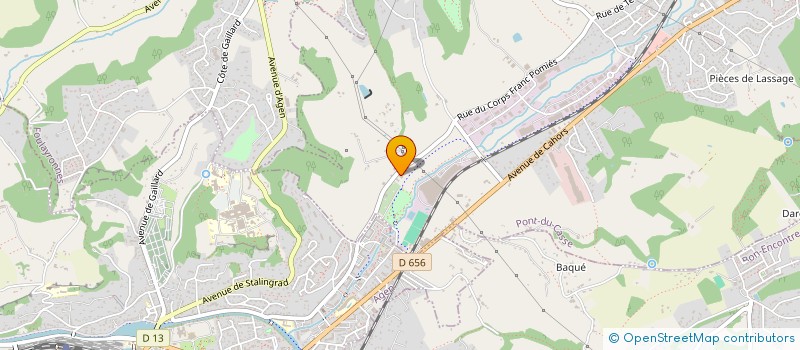 localisation de l'entreprise DOMAINE DE CASSEDUPONT  PONT DU CASSE