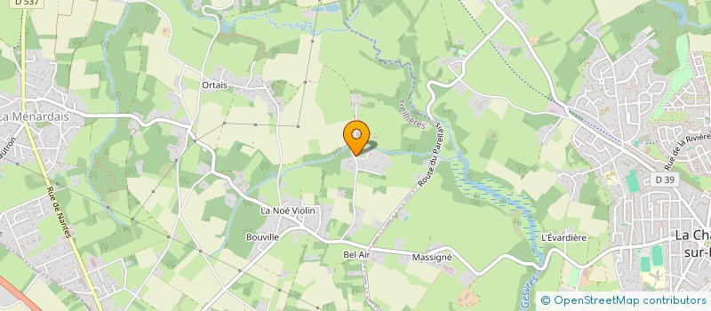 localisation de l'entreprise DOMAINE DE CHAMPEAUX  TREILLIERES