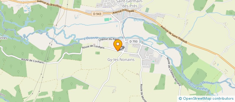 localisation de l'entreprise DOMAINE DE CHANGY à GY-LES-NONAINS