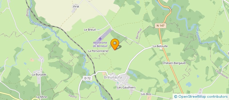 localisation de l'entreprise DOMAINE DE CHASSE DES ESSARTS à BREUILAUFA