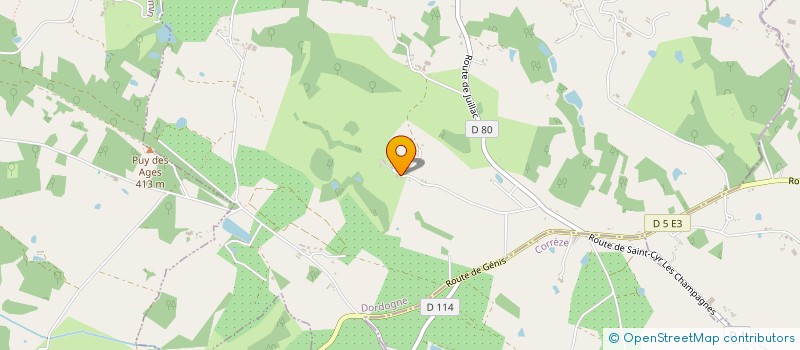 localisation de l'entreprise DOMAINE DE CHAVAGNAC  SAINT-CYR-LES-CHAMPAGNES