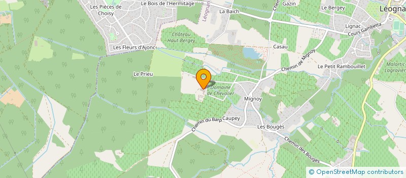 localisation de l'entreprise DOMAINE DE CHEVALIER à LEOGNAN