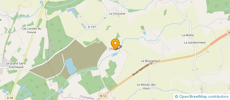 localisation de l'entreprise DOMAINE DE CHURIN  CHAMPEON