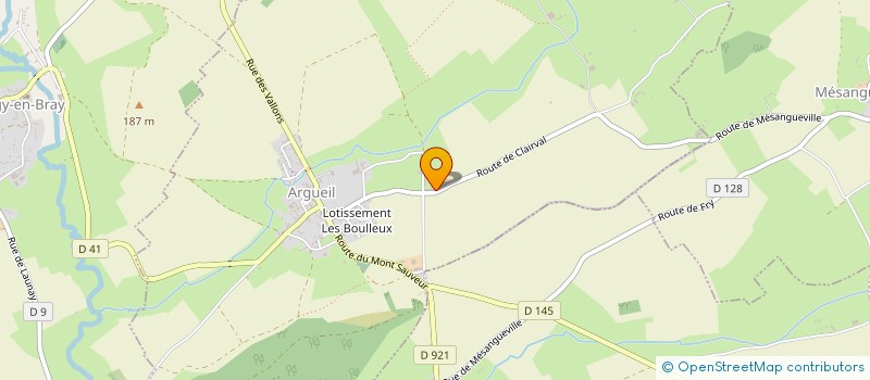 localisation de l'entreprise DOMAINE DE CLAIRVAL  ARGUEIL