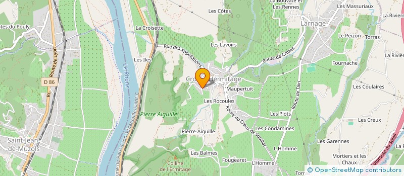 localisation de l'entreprise DOMAINE DE CORDEL  CROZES-HERMITAGE