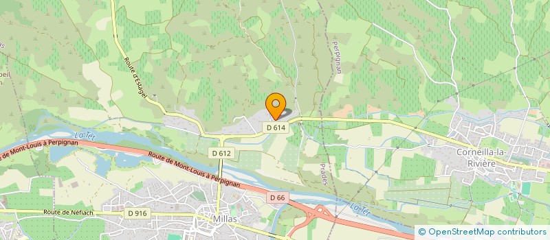 localisation de l'entreprise DOMAINE DE CORNEILLA  MILLAS