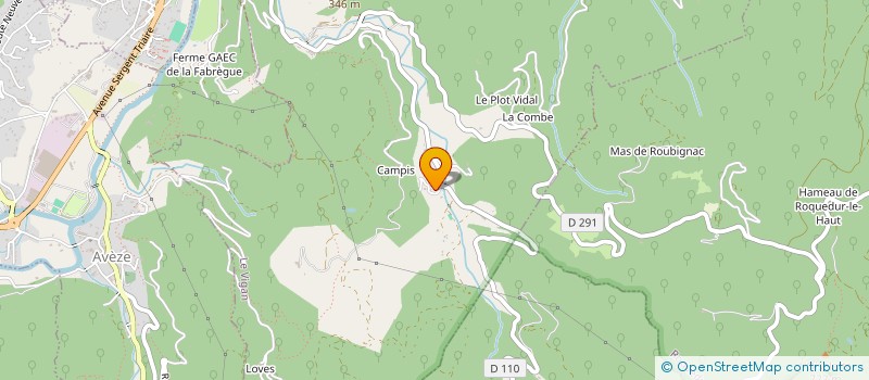 localisation de l'entreprise DOMAINE DE COULAROU  LE VIGAN