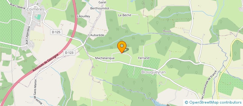 localisation de l'entreprise DOMAINE DE COULOMB  AILLAS